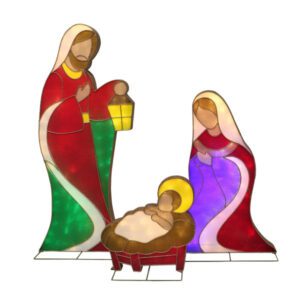 3-Piece Outdoor Lighted Nativity Set