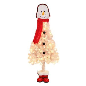 4 ft Pre-Lit Snowman Artificial Christmas Tree