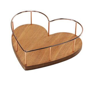 2.75" Heart Shaped Tray with Wooden Base