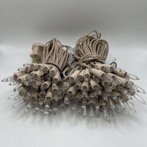 Rose Gold Tinsel Tree Lights